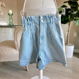 Zara Paperbag Jean Shorts